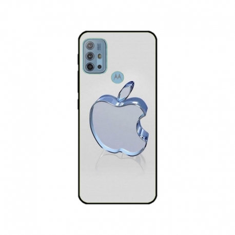 Husa personalizata tip carcasa HQPrint pentru Motorola Moto G30, model Apple Logo, multicolor, S1D1M0323