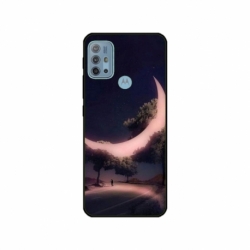 Husa personalizata tip carcasa HQPrint pentru Motorola Moto G30, model Moon in the Trees, multicolor, S1D1M0331