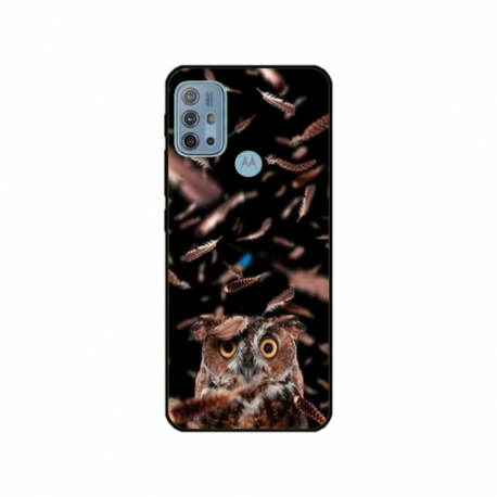 Husa personalizata tip carcasa HQPrint pentru Motorola Moto G30, model Owl, multicolor, S1D1M0334