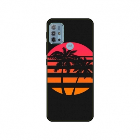 Husa personalizata tip carcasa HQPrint pentru Motorola Moto G30, model Beach View 3, multicolor, S1D1M0337