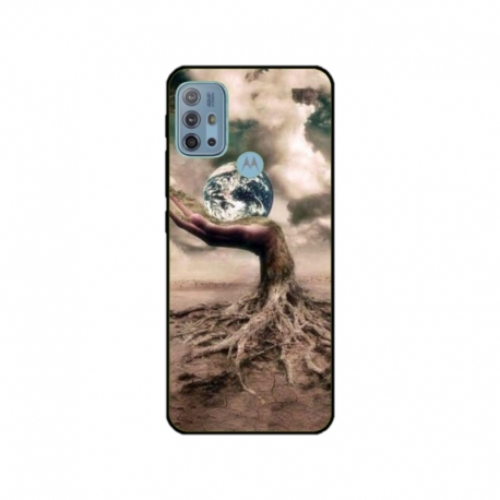 Husa personalizata tip carcasa HQPrint pentru Motorola Moto G30, model Abstract 4, multicolor, S1D1M0339