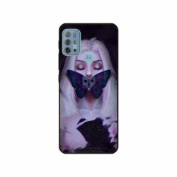 Husa personalizata tip carcasa HQPrint pentru Motorola Moto G30, model Butterfly Mouth 1, multicolor, S1D1M0351