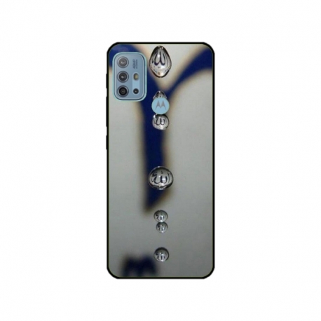 Husa personalizata tip carcasa HQPrint pentru Motorola Moto G30, model Droplets, multicolor, S1D1M0353