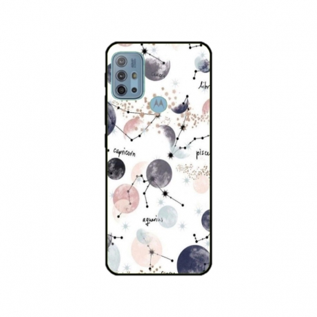 Husa personalizata tip carcasa HQPrint pentru Motorola Moto G30, model Abstract 6, multicolor, S1D1M0372
