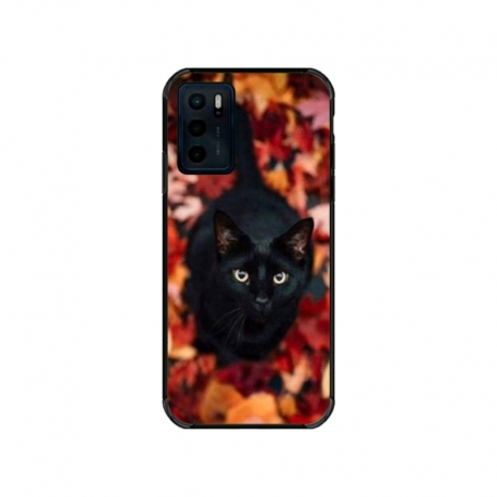 Husa personalizata tip carcasa HQPrint pentru Motorola Moto G42, model Black Cat 3, multicolor, S1D1M0017