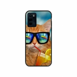 Husa personalizata tip carcasa HQPrint pentru Motorola Moto G42, model Cool Cat, multicolor, S1D1M0031