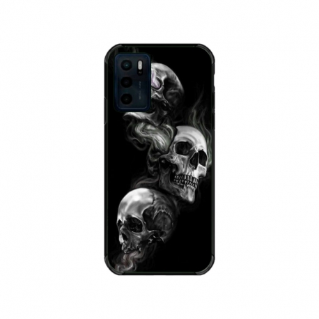 Husa personalizata tip carcasa HQPrint pentru Motorola Moto G42, model Skulls, multicolor, S1D1M0032