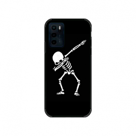 Husa personalizata tip carcasa HQPrint pentru Motorola Moto G42, model Dab Skeleton, multicolor, S1D1M0034