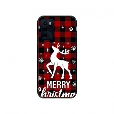 Husa personalizata tip carcasa HQPrint pentru Motorola Moto G42, model Merry Christmas Reindeer 2, multicolor, S1D1M0050