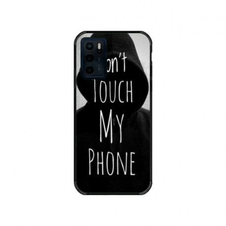 Husa personalizata tip carcasa HQPrint pentru Motorola Moto G42, model Dont touch my phone 2, multicolor, S1D1M0065
