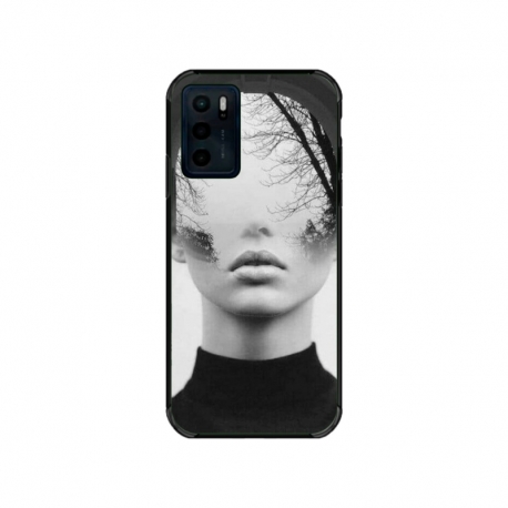 Husa personalizata tip carcasa HQPrint pentru Motorola Moto G42, model Abstract Lady, multicolor, S1D1M0066
