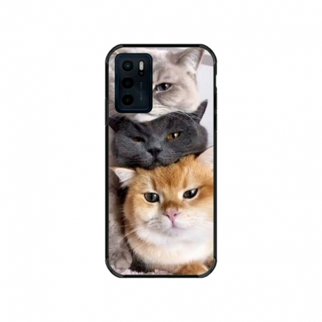Husa personalizata tip carcasa HQPrint pentru Motorola Moto G42, model Cats, multicolor, S1D1M0116