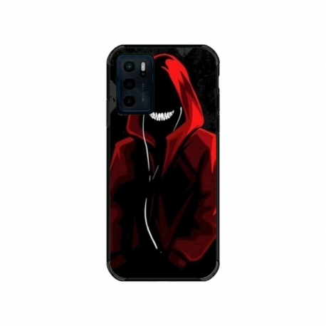 Husa personalizata tip carcasa HQPrint pentru Motorola Moto G42, model Evil Hoodie Man, multicolor, S1D1M0197
