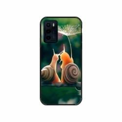 Husa personalizata tip carcasa HQPrint pentru Motorola Moto G42, model Snail, multicolor, S1D1M0231