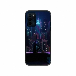 Husa personalizata tip carcasa HQPrint pentru Motorola Moto G42, model Neon City, multicolor, S1D1M0260