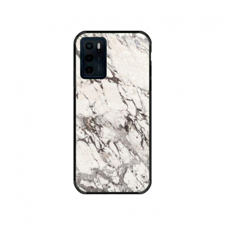 Husa personalizata tip carcasa HQPrint pentru Motorola Moto G42, model White Marble, multicolor, S1D1M0325