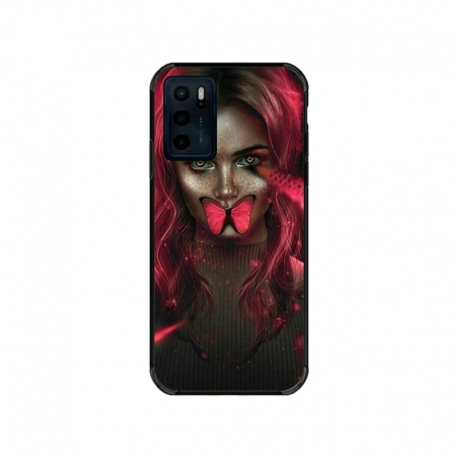 Husa personalizata tip carcasa HQPrint pentru Motorola Moto G42, model Butterfly Mouth 2, multicolor, S1D1M0352
