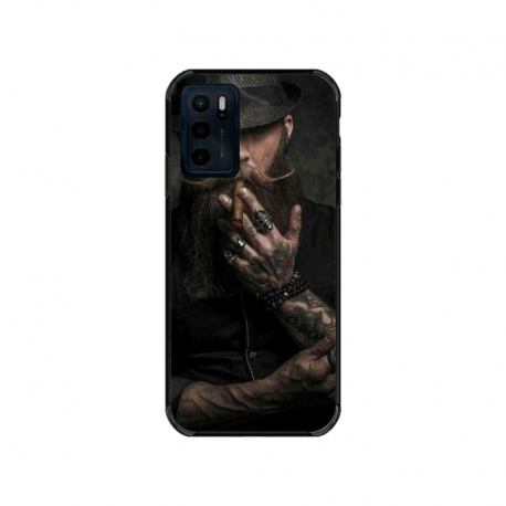 Husa personalizata tip carcasa HQPrint pentru Motorola Moto G42, model Beard Man, multicolor, S1D1M0355