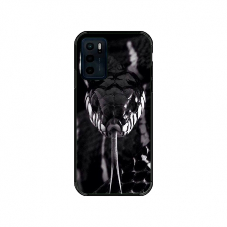 Husa personalizata tip carcasa HQPrint pentru Motorola Moto G42, model Snake, multicolor, S1D1M0378