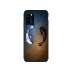 Husa personalizata tip carcasa HQPrint pentru Motorola Moto G42, model Ying and Yang Fish, multicolor, S1D1M0390