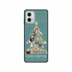 Husa personalizata tip carcasa HQPrint pentru Motorola Moto G53, model Merry Christmas 1, multicolor, S1D1M0056
