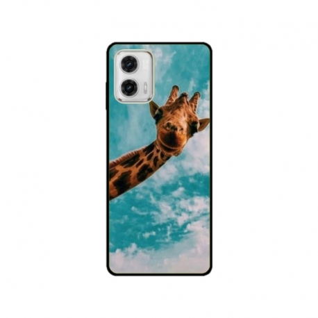 Husa personalizata tip carcasa HQPrint pentru Motorola Moto G53, model Giraffe 2, multicolor, S1D1M0096