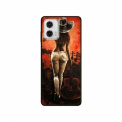Husa personalizata tip carcasa HQPrint pentru Motorola Moto G53, model Sexy Lady, multicolor, S1D1M0113