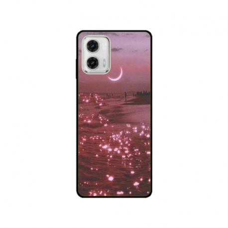 Husa personalizata tip carcasa HQPrint pentru Motorola Moto G53, model Pink Sky, multicolor, S1D1M0129