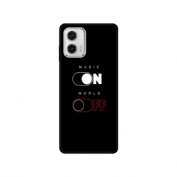 Husa personalizata tip carcasa HQPrint pentru Motorola Moto G53, model Phone On World Off, multicolor, S1D1M0131