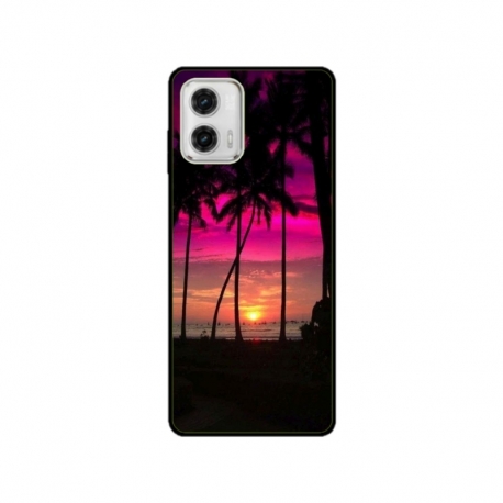 Husa personalizata tip carcasa HQPrint pentru Motorola Moto G53, model Beach View 1, multicolor, S1D1M0136