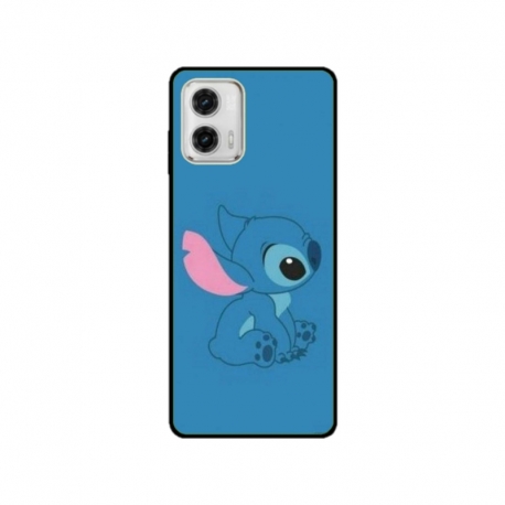 Husa personalizata tip carcasa HQPrint pentru Motorola Moto G53, model Blue Stich, multicolor, S1D1M0192