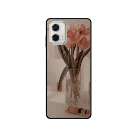 Husa personalizata tip carcasa HQPrint pentru Motorola Moto G53, model Flowers 14, multicolor, S1D1M0208