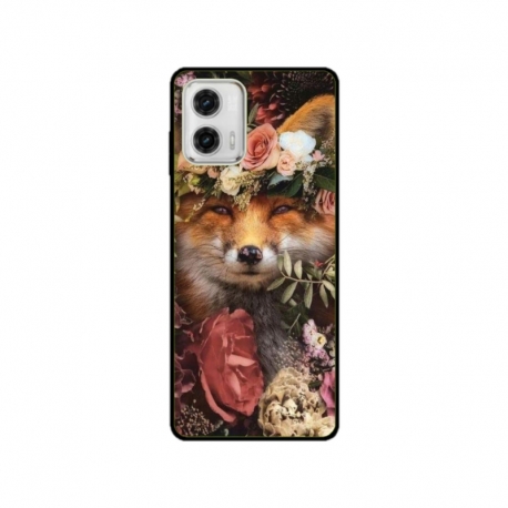 Husa personalizata tip carcasa HQPrint pentru Motorola Moto G53, model Fox, multicolor, S1D1M0213