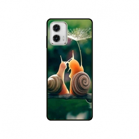 Husa personalizata tip carcasa HQPrint pentru Motorola Moto G53, model Snail, multicolor, S1D1M0231