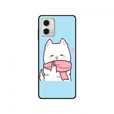 Husa personalizata tip carcasa HQPrint pentru Motorola Moto G53, model Cute Puppy, multicolor, S1D1M0232