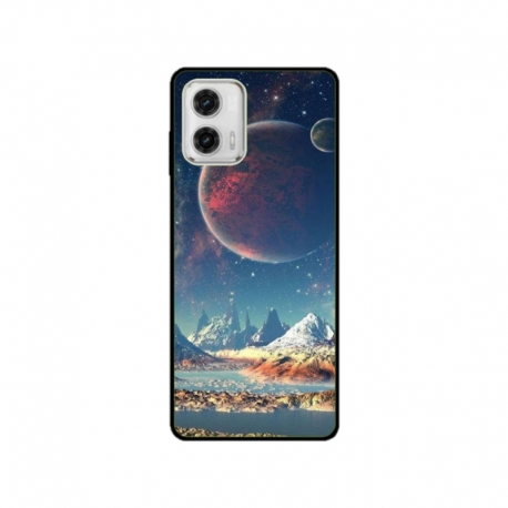 Husa personalizata tip carcasa HQPrint pentru Motorola Moto G53, model Alien Planet, multicolor, S1D1M0264