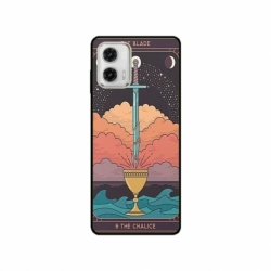 Husa personalizata tip carcasa HQPrint pentru Motorola Moto G53, model Tarrot, multicolor, S1D1M0267