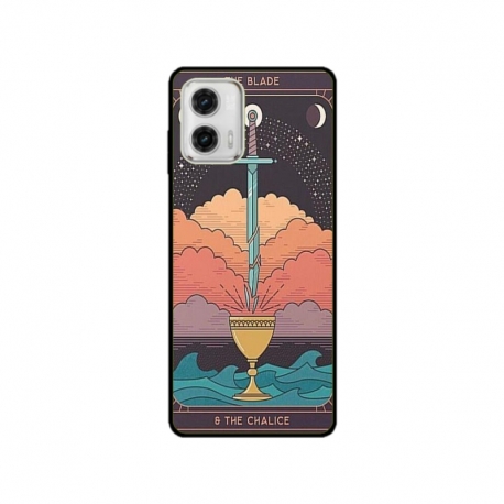 Husa personalizata tip carcasa HQPrint pentru Motorola Moto G53, model Tarrot, multicolor, S1D1M0267