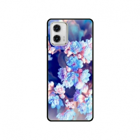 Husa personalizata tip carcasa HQPrint pentru Motorola Moto G73, model Flowers 2, multicolor, S1D1M0038