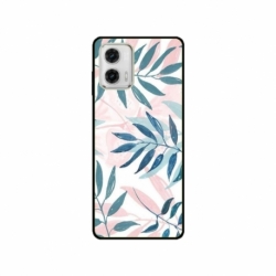 Husa personalizata tip carcasa HQPrint pentru Motorola Moto G73, model Leaf Design 1, multicolor, S1D1M0044