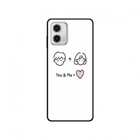 Husa personalizata tip carcasa HQPrint pentru Motorola Moto G53, model You and Me, multicolor, S1D1M0274