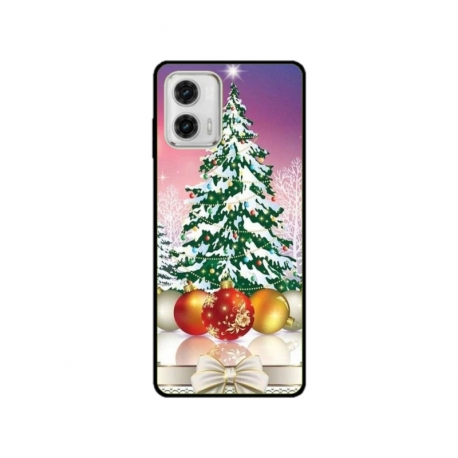 Husa personalizata tip carcasa HQPrint pentru Motorola Moto G73, model Christmas Tree 1, multicolor, S1D1M0057