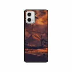 Husa personalizata tip carcasa HQPrint pentru Motorola Moto G53, model Anubis, multicolor, S1D1M0281
