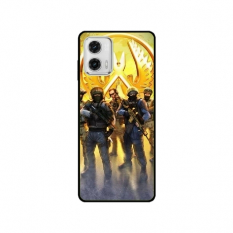 Husa personalizata tip carcasa HQPrint pentru Motorola Moto G73, model Counter Strike, multicolor, S1D1M0062