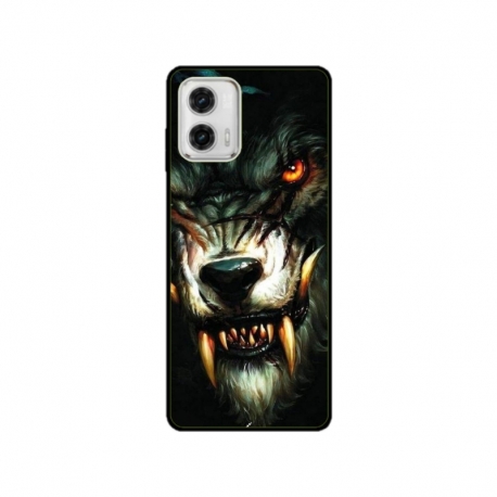 Husa personalizata tip carcasa HQPrint pentru Motorola Moto G53, model Wolf, multicolor, S1D1M0286