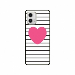 Husa personalizata tip carcasa HQPrint pentru Motorola Moto G53, model Heart, multicolor, S1D1M0291
