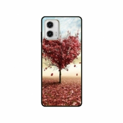 Husa personalizata tip carcasa HQPrint pentru Motorola Moto G53, model Heart Tree, multicolor, S1D1M0293