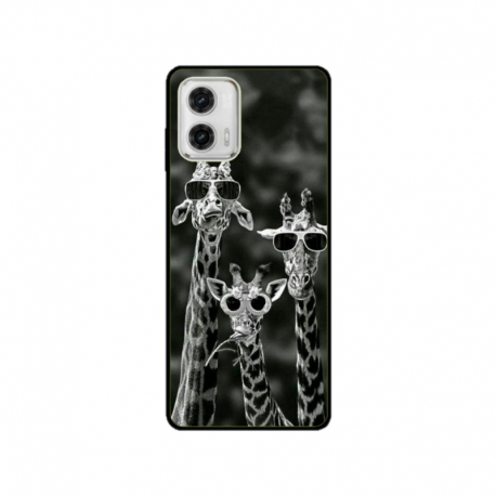 Husa personalizata tip carcasa HQPrint pentru Motorola Moto G73, model Zebra 1, multicolor, S1D1M0086