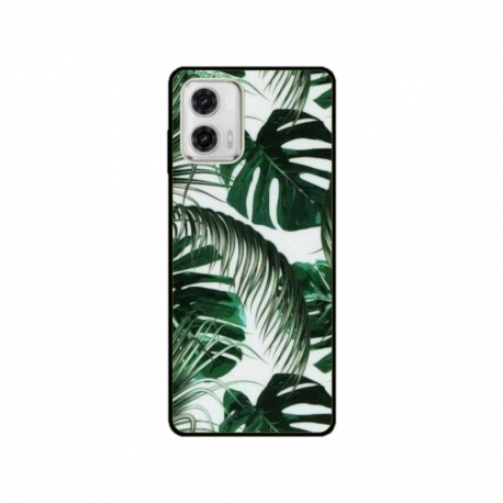 Husa personalizata tip carcasa HQPrint pentru Motorola Moto G73, model Leaf Design 3, multicolor, S1D1M0088