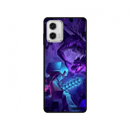Husa personalizata tip carcasa HQPrint pentru Motorola Moto G53, model Ender Dragon, multicolor, S1D1M0304